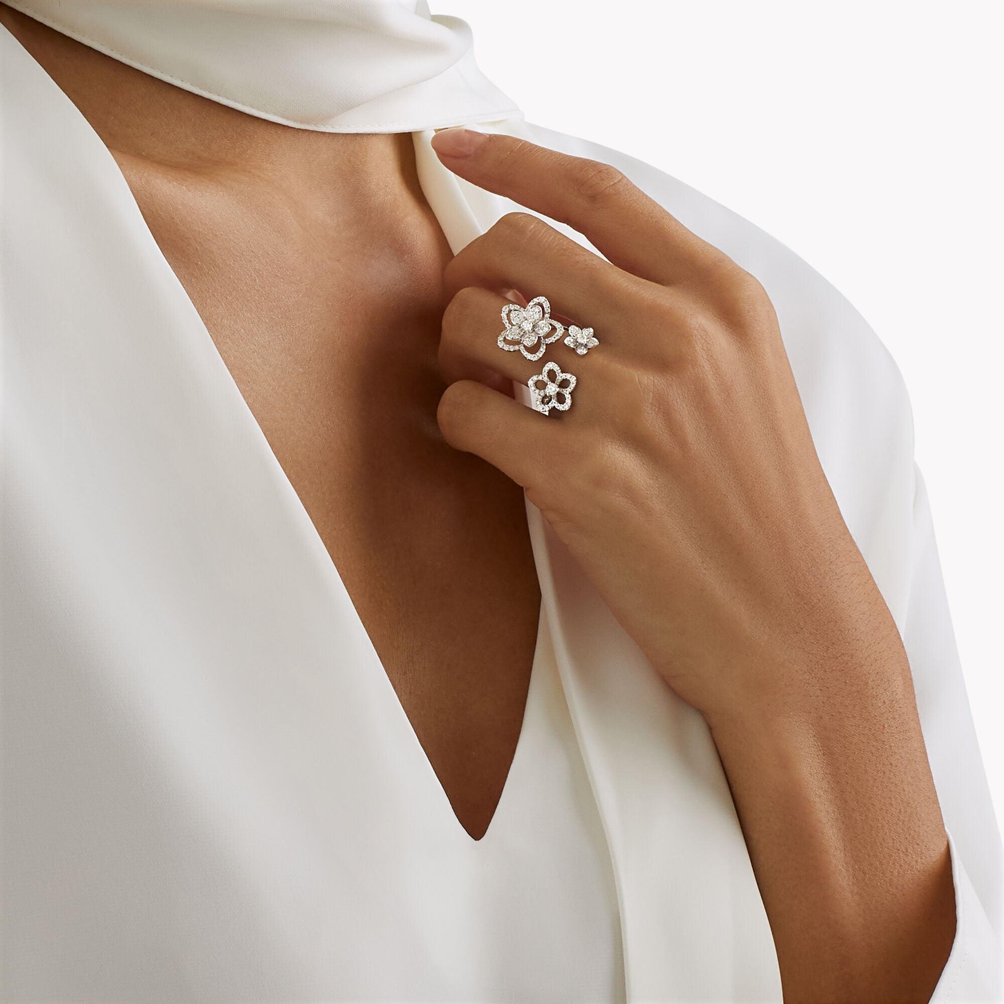 Wild Flower Triple Diamond Ring | House of Kennedy