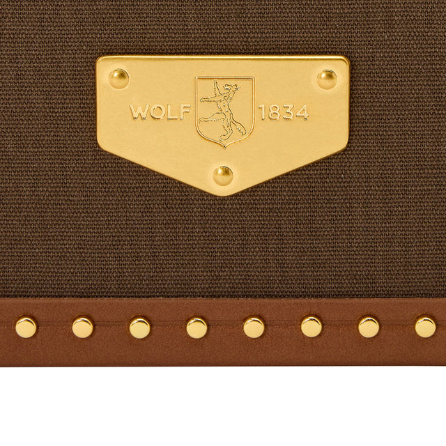 Wolf Ida Trunk Jewellery Box Khaki