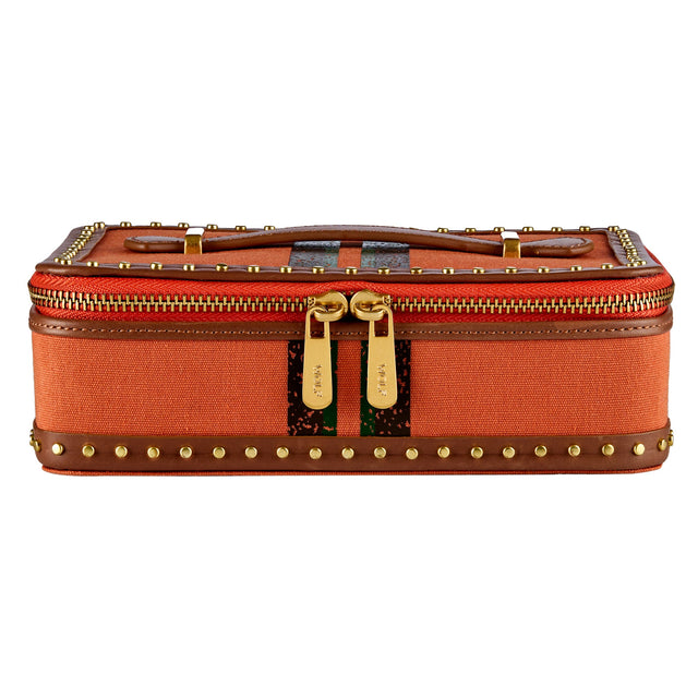 Wolf Ida Travel Zip Jewellery Case Orange