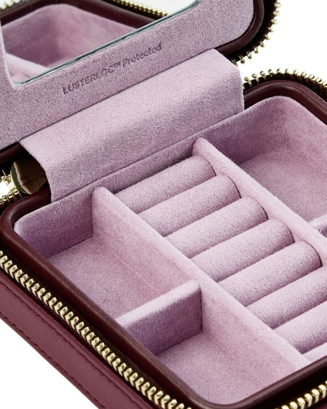 WOLF x Liberty Small Travel Zip Case - Burgundy