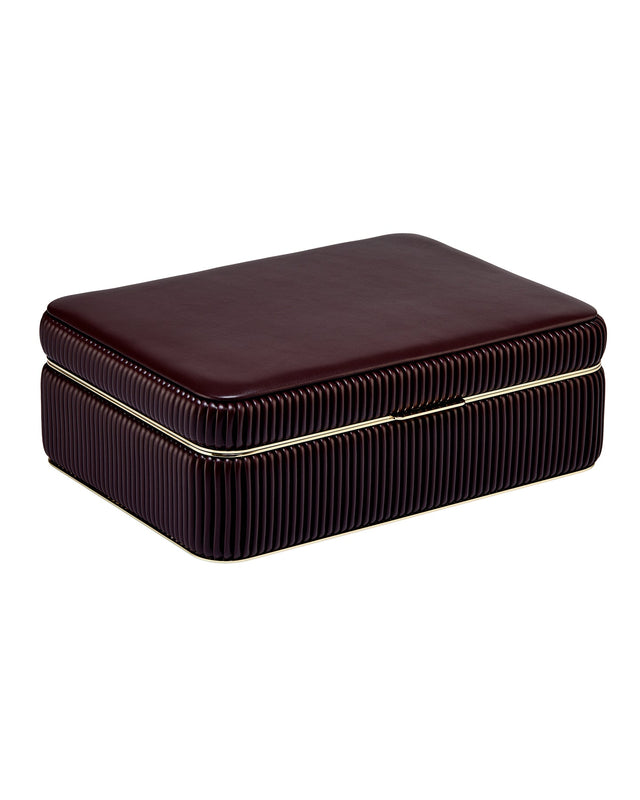 Wolf Bella Medium Jewellery Box Bordeaux