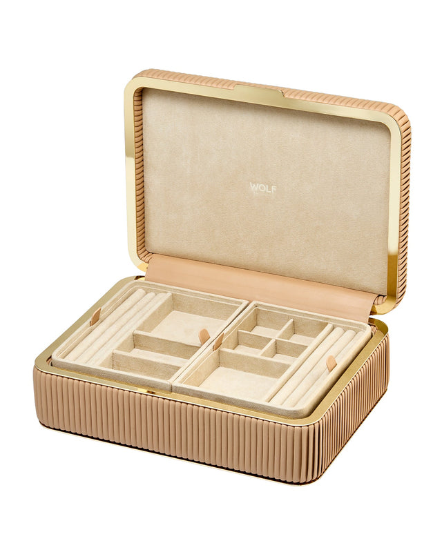 Wolf Bella Medium Jewellery Box Mocha