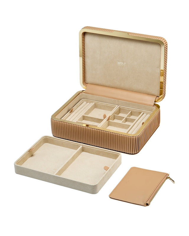 Wolf Bella Medium Jewellery Box Mocha