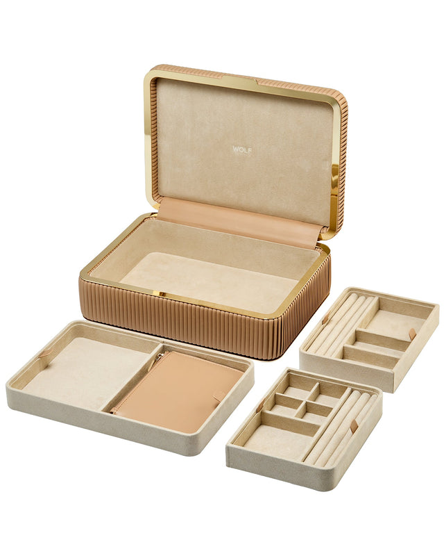 Wolf Bella Medium Jewellery Box Mocha