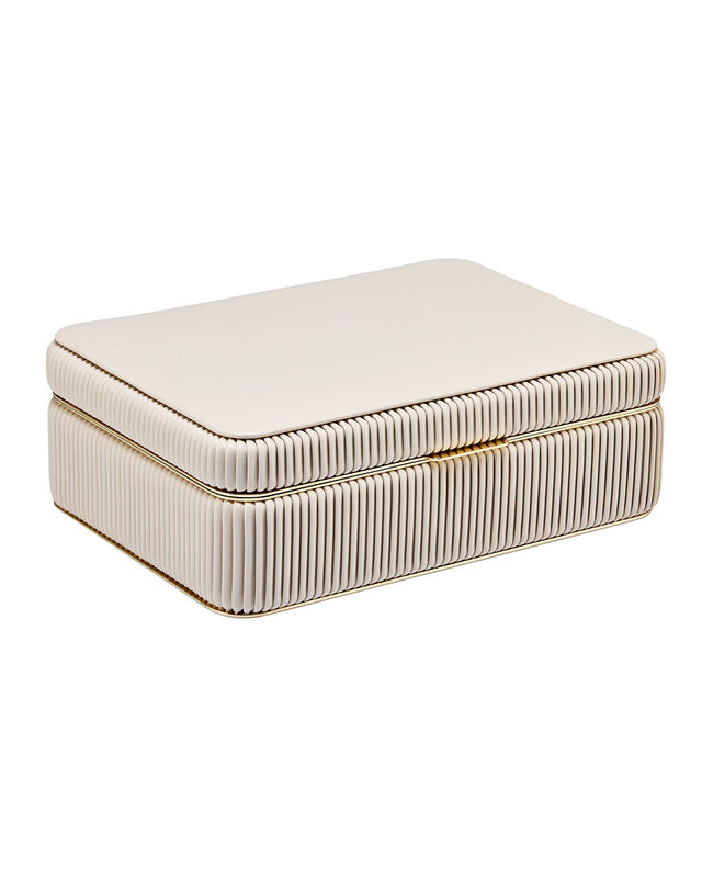 Wolf Bella Medium Jewellery Box Bone