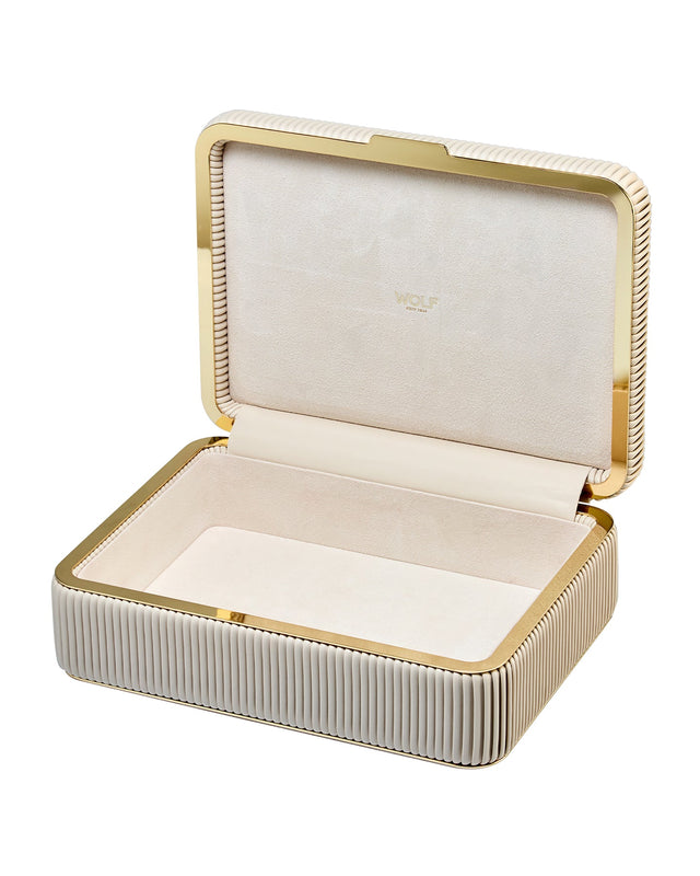 Wolf Bella Medium Jewellery Box Bone