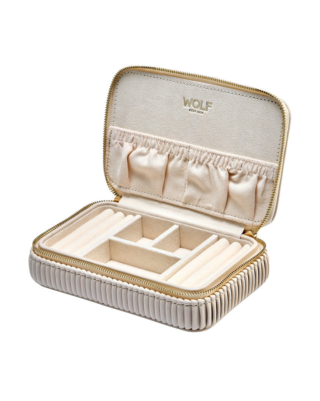 Wolf Bella Travel Zip Case Bone