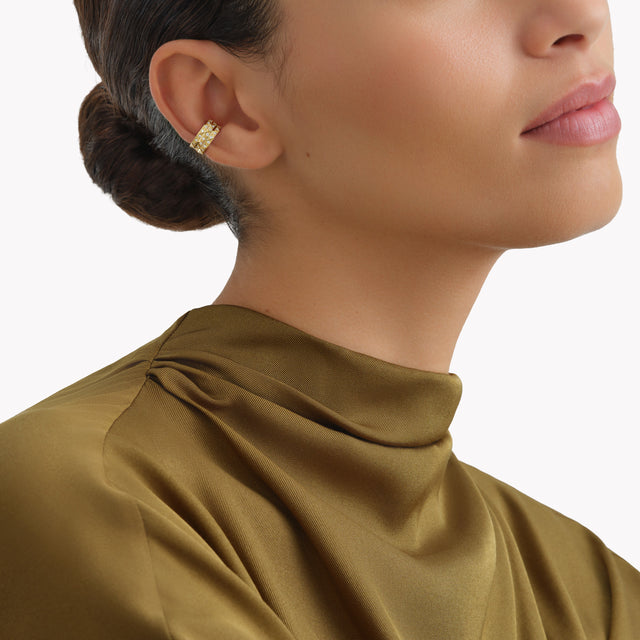Laurence Graff Signature Three-Row Diamond Ear Cuff