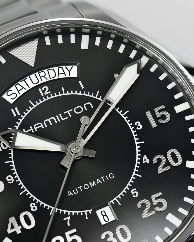 Khaki Aviation Pilot Day Date Auto