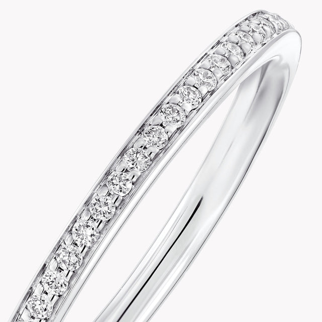 Round Diamond Wedding Band