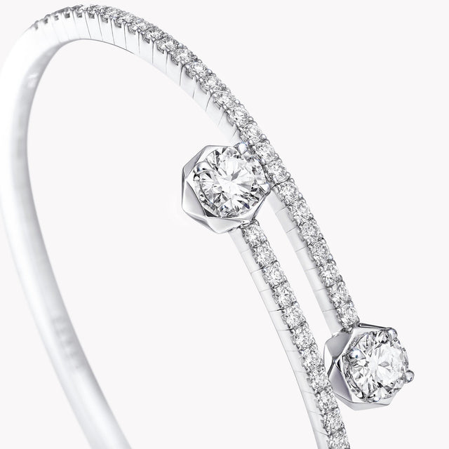 Laurence Graff Signature Wraparound Diamond Bangle