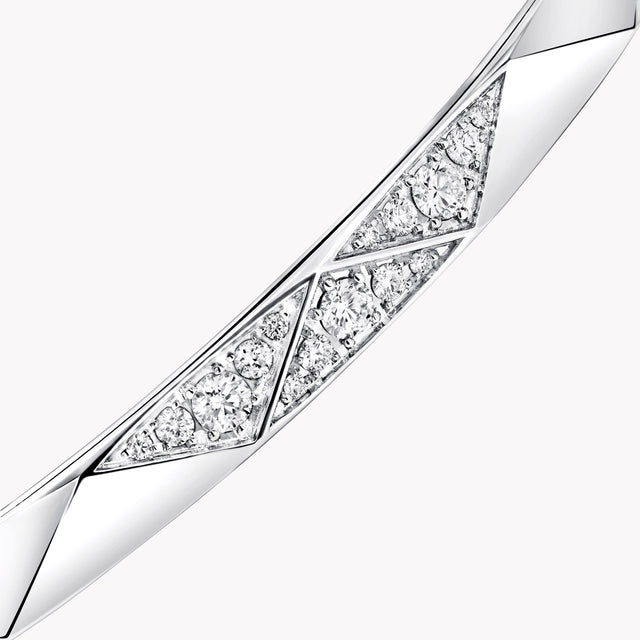 Laurence Graff Signature Faceted Diamond Bangle