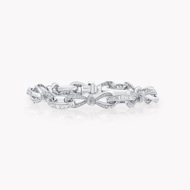 Tilda's Bow Diamond Link Bracelet