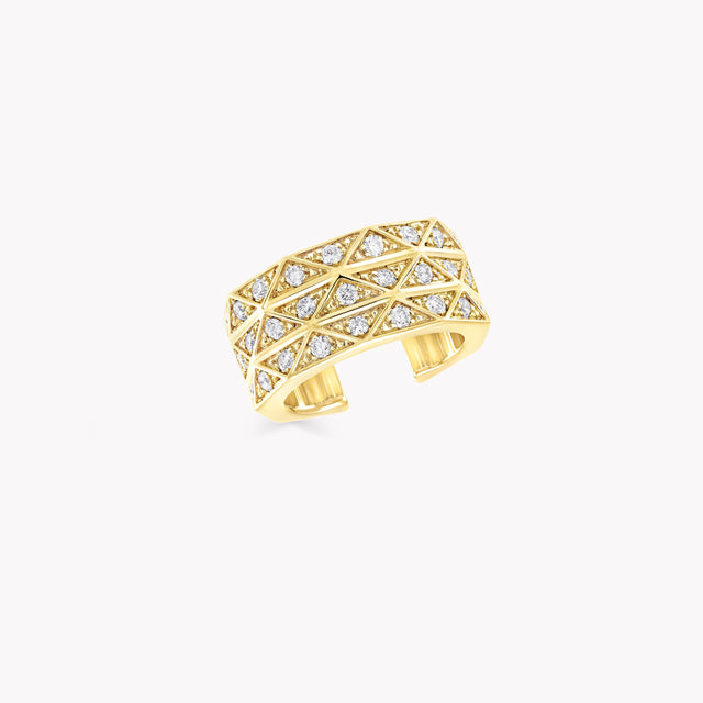 Laurence Graff Signature Three-Row Diamond Ear Cuff
