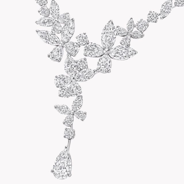 Classic Butterfly Diamond Necklace