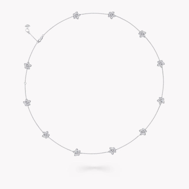 Wild Flower Petite Pavé Diamond Necklace