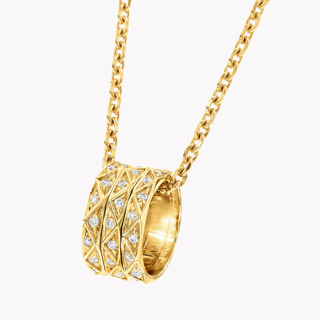 Laurence Graff Signature Three-Row Pavé Diamond Pendant