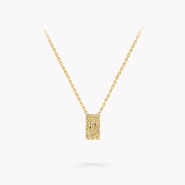 Laurence Graff Signature Three-Row Pavé Diamond Pendant