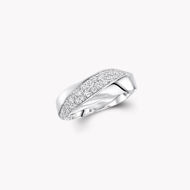 Spiral Diamond Ring