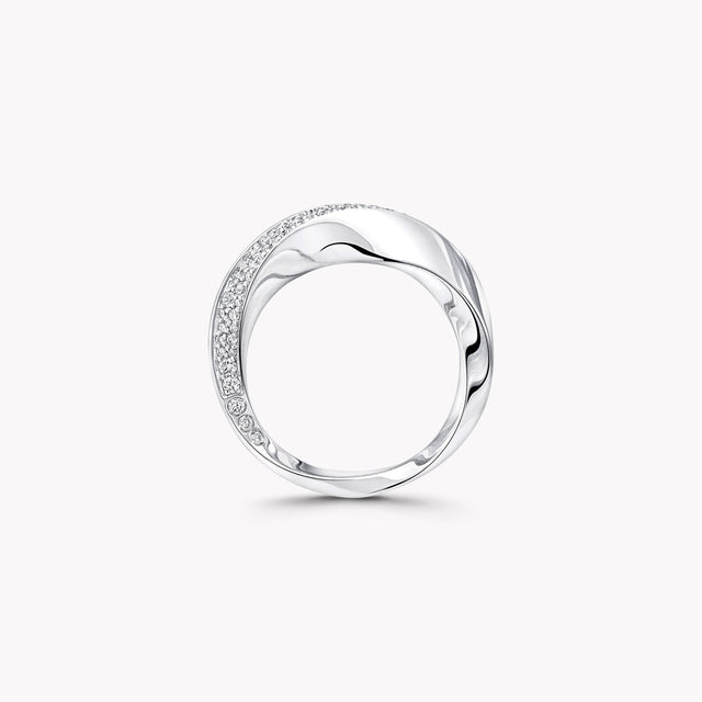 Spiral Diamond Ring