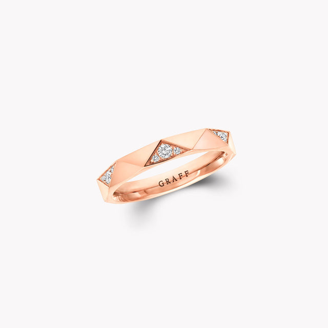 Laurence Graff Signature Faceted Diamond Wedding Band