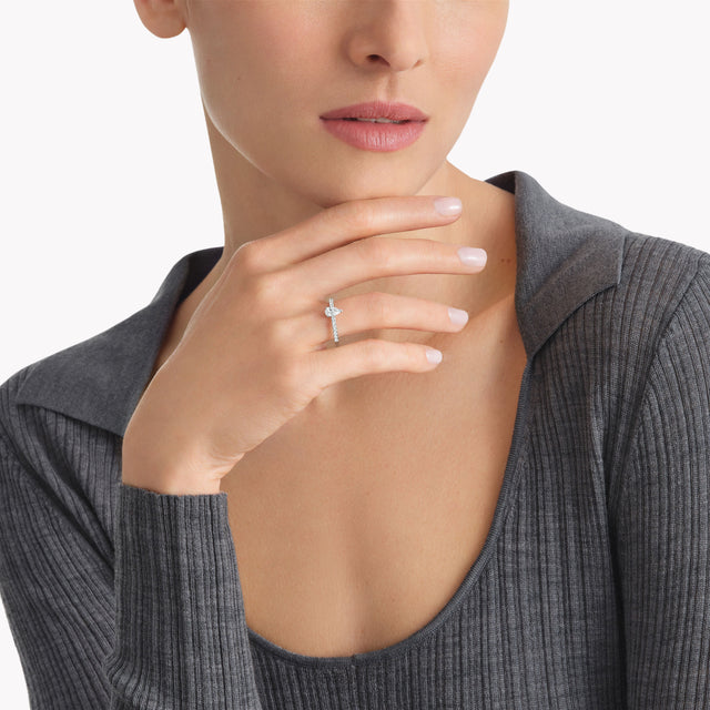 Foufou Pear Shape Diamond Ring