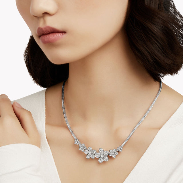 Wild Flower Diamond Necklace