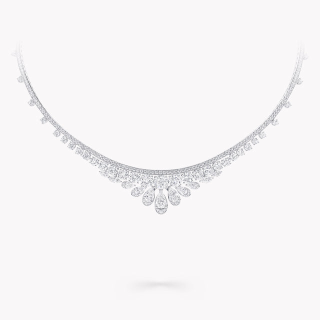 Pear Shape, Marquise and Round Diamond Necklace