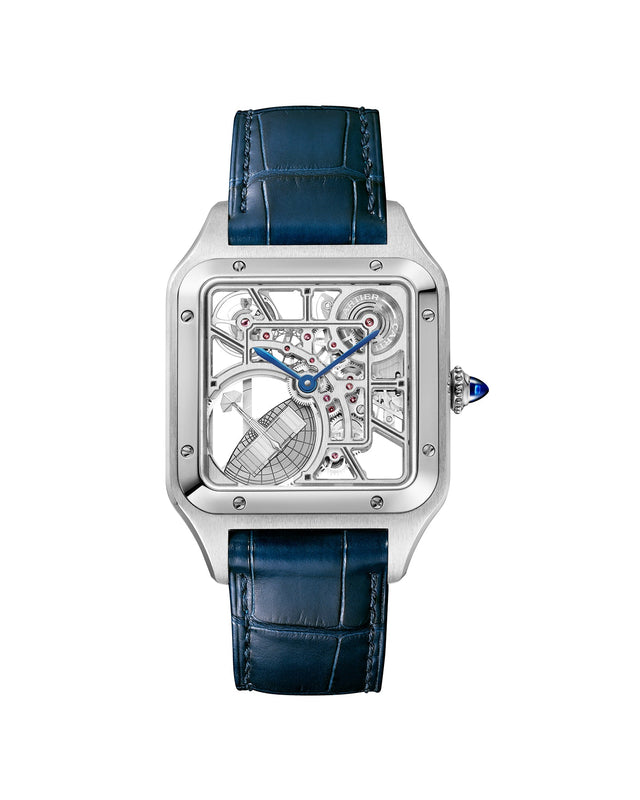 Santos-Dumont Skeleton watch with Micro-Rotor
