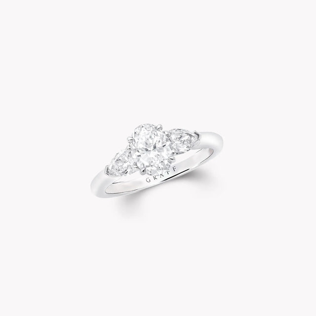 Promise Oval Diamond Engagement Ring