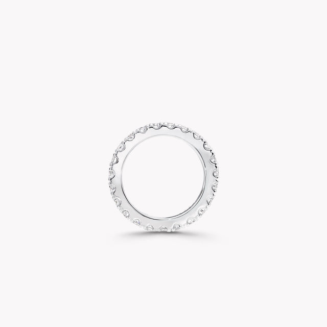 Castle Set Round Diamond Wedding Band