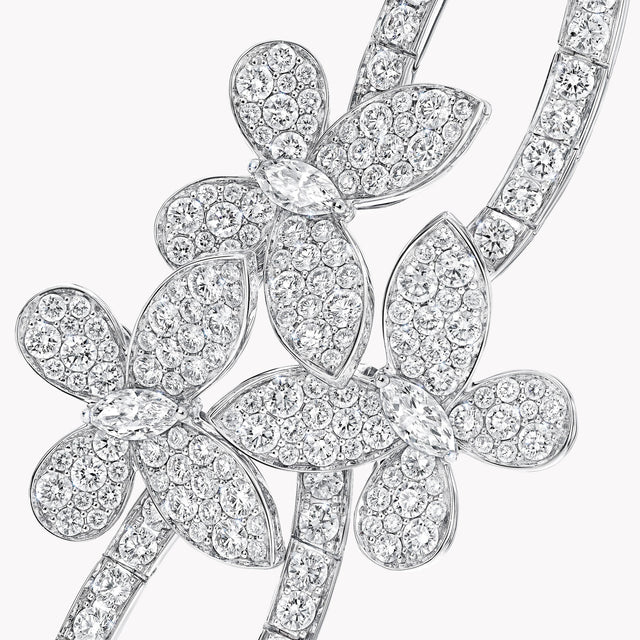 Triple Pavé Butterfly Diamond Bracelet