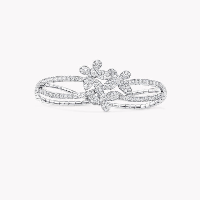 Triple Pavé Butterfly Diamond Bracelet