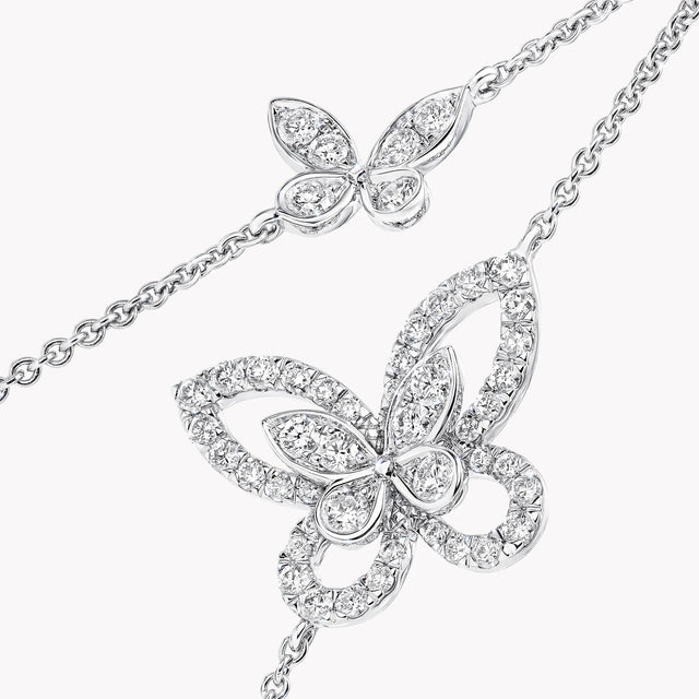 Butterfly Silhouette Diamond Mini Bracelet