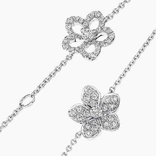 Wild Flower Pavé Diamond Bracelet