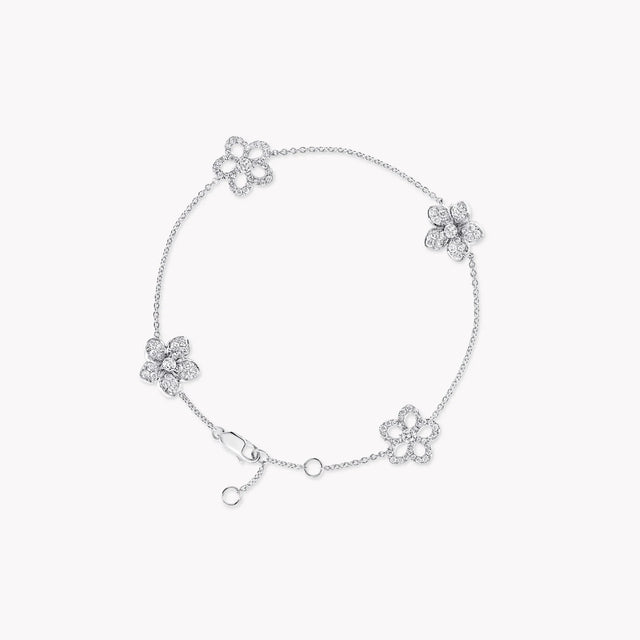 Wild Flower Pavé Diamond Bracelet