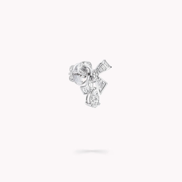Tilda's Bow Baguette Cut Diamond Drop Earrings