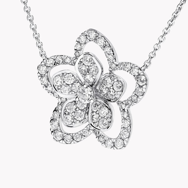 Wild Flower Large Diamond Pendant