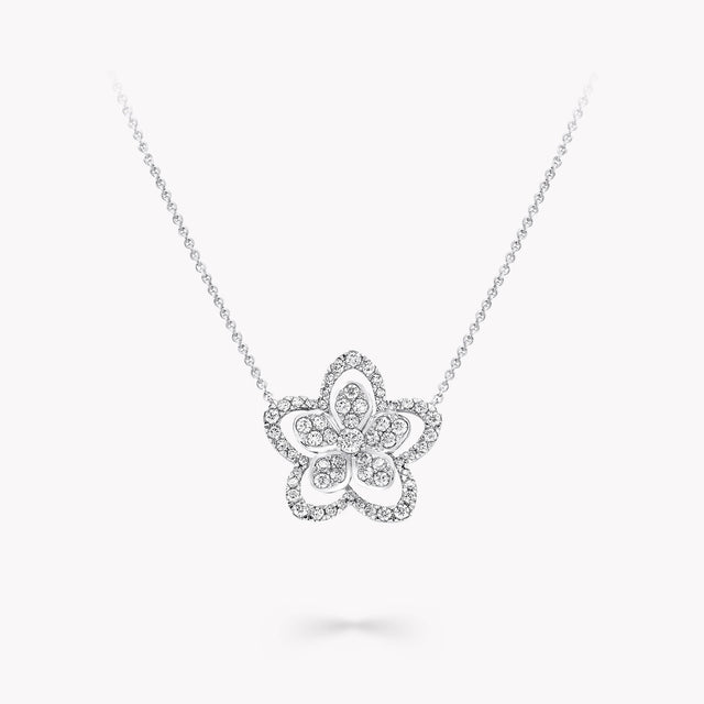 Wild Flower Large Diamond Pendant