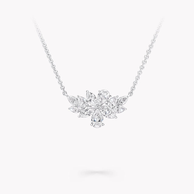 Pear Shape and Marquise Cut Diamond Pendant