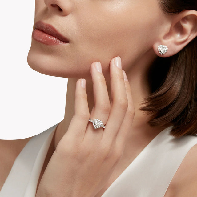 Icon Heart Shape Diamond Engagement Ring