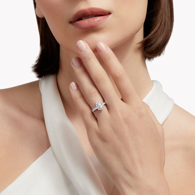 Icon Pear Shape Diamond Engagement Ring