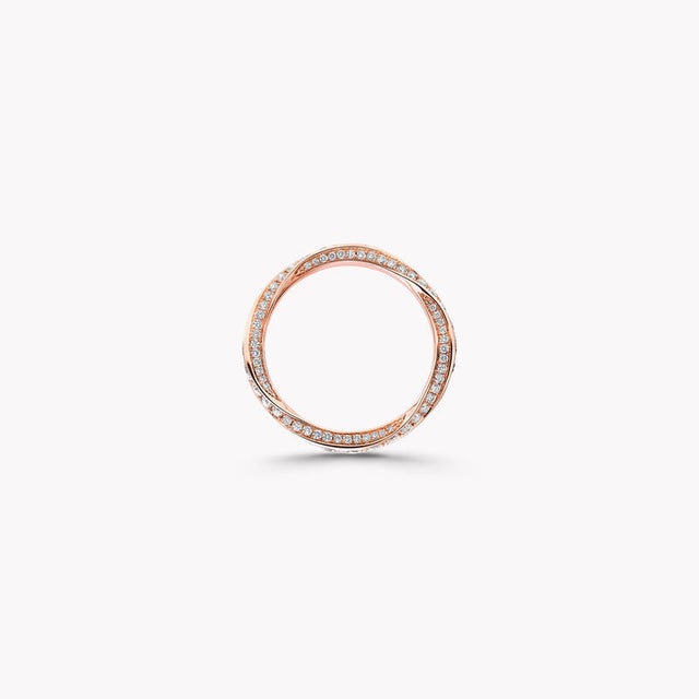 Spiral Pavé Diamond Band
