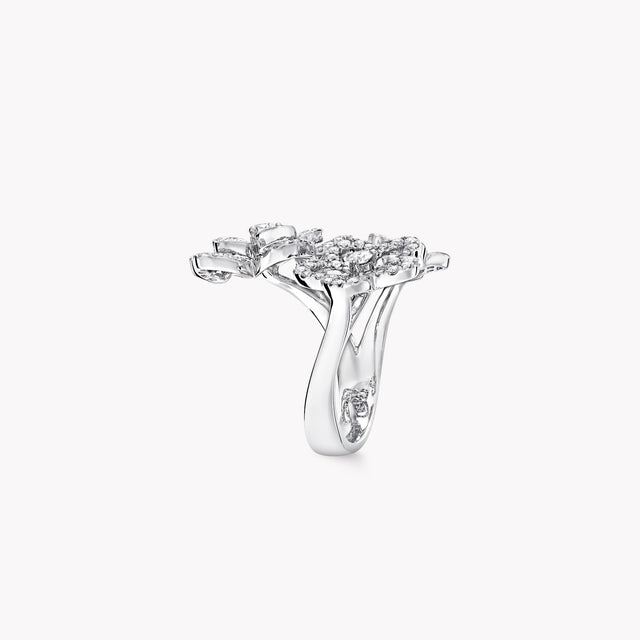 Wild Flower Triple Diamond Ring