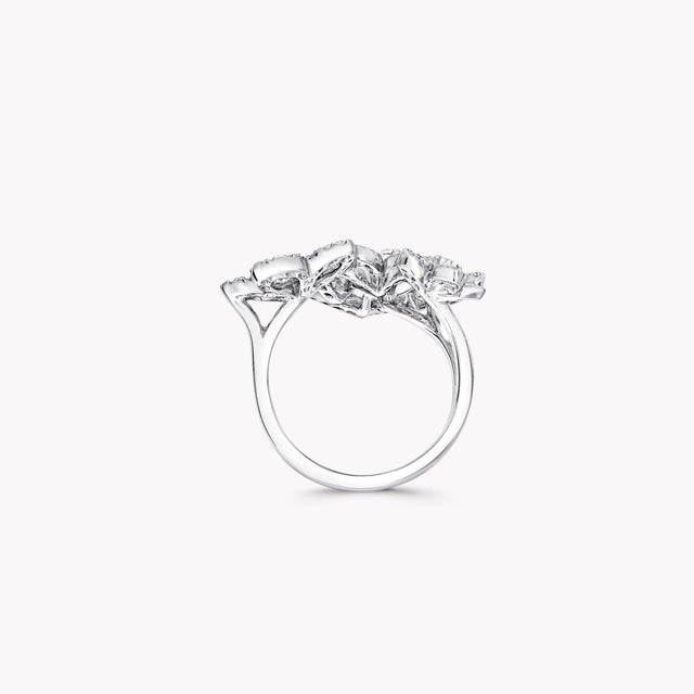 Wild Flower Triple Diamond Ring
