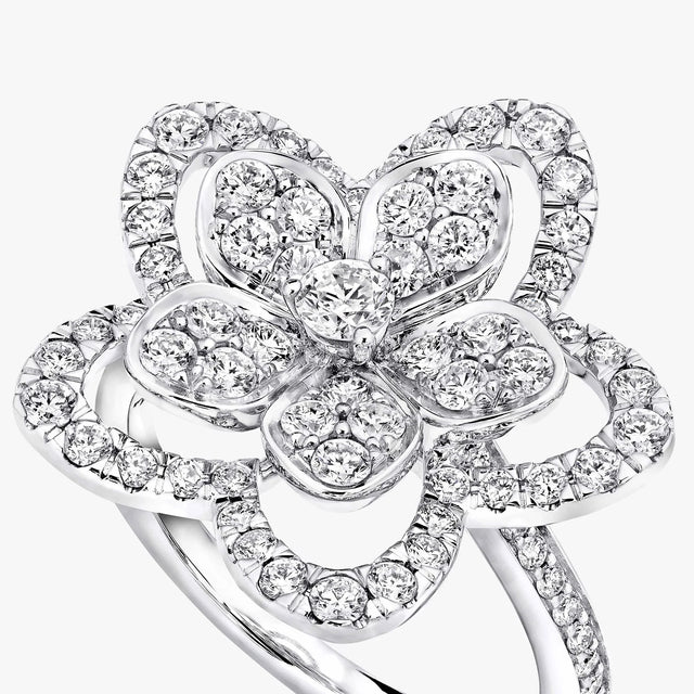 Wild Flower Large Diamond Ring