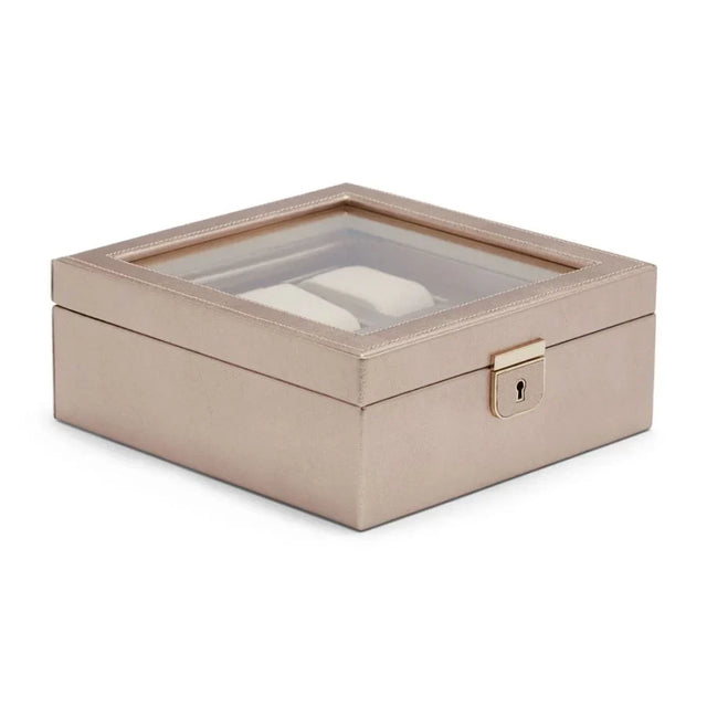Wolf Palermo 6 Pc Watch Box  Rose Gold