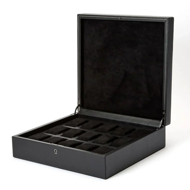 Wolf British Racing 15 Piece Watch Box Black